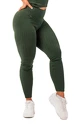 Dámské legíny Nebbia  Organic Cotton Ribbed High Waist Leggings 405 dark green