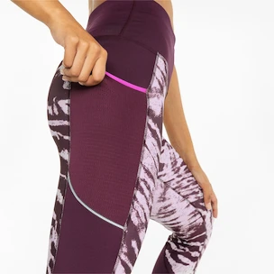 Dámské legíny Puma  Run 5K Graphic High Waist 7/8 Tight Grape Wine