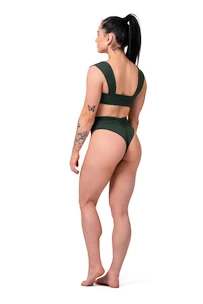 Dámské plavky Nebbia  Miami retro bikini - top 553 dark green