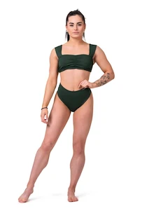 Dámské plavky Nebbia  Miami retro bikini - top 553 dark green