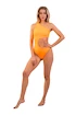 Dámské plavky Nebbia  One Shoulder Asymmetrical Monokini 458 Orange Neon