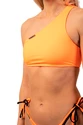 Dámské plavky Nebbia  One Shoulder Bandeau Bikini Top 449 Orange Neon