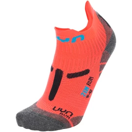 Dámské ponožky UYN RUN 2IN SOCKS Coral Fluo/Anthracite