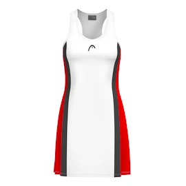 Dámské šaty Head CLUB 25 Dress Women Red/White