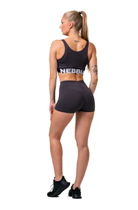 Dámské šortky Nebbia Hero Classic short high waist marron XS