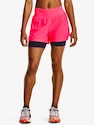 Dámské šortky Under Armour  RUN STAMINA 2IN1 SHORT-PNK