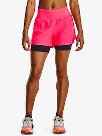 Dámské šortky Under Armour RUN STAMINA 2IN1 SHORT-PNK