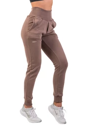 Dámské tepláky Nebbia High-Waist Loose Fit Sweatpants "Feeling Good" 409 brown