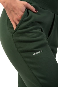 Dámské tepláky Nebbia  High-Waist Loose Fit Sweatpants "Feeling Good" 409 dark green XS