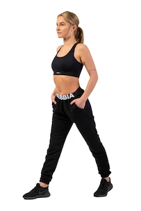 Dámské tepláky Nebbia  Iconic Mid-Waist Sweatpants 408 black