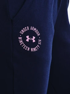 Dámské tepláky Under Armour  Rival Fleece Crest Joggers-NVY