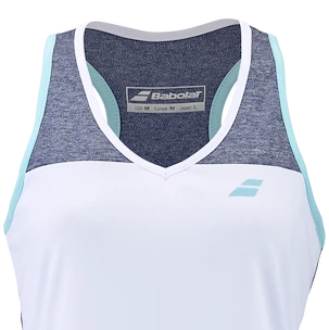 Dámské tílko Babolat  Play Tank Top Women White/Blue