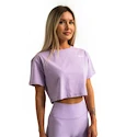 Dámské tílko GymBeam  Limitless Cropped T-shirt Lavender