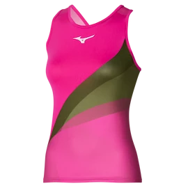 Dámské tílko Mizuno Release Printed Tank Pink Glo