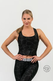 Dámské tílko Nebbia NATURE-INSPIRED Sporty crop top “Racer back” black