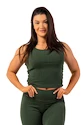 Dámské tílko Nebbia  Organic Cotton Ribbed Tank Top 414 dark green XS