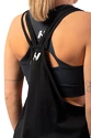 Dámské tílko Nebbia  Sleeveless Loose Cross Back Tank Top "Feeling Good" Black