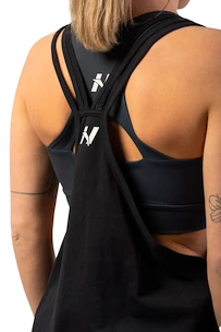 Dámské tílko Nebbia  Sleeveless Loose Cross Back Tank Top "Feeling Good" Black S