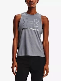 Dámské tílko Under Armour Live Sportstyle Graphic Tank Steel Medium Heather Gray