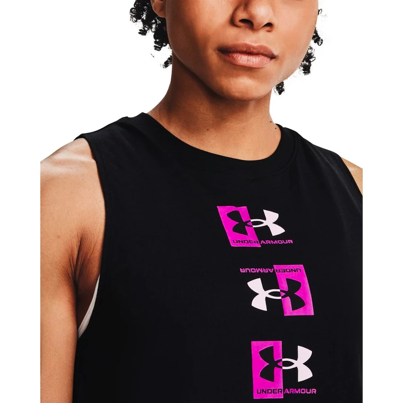  Live Sportstyle Graphic Tank-GRY - tílko dámské - UNDER  ARMOUR - 21.11 € - outdoorové oblečení a vybavení shop