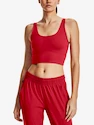 Dámské tílko Under Armour  Meridian Fitted Crop Tank-RED