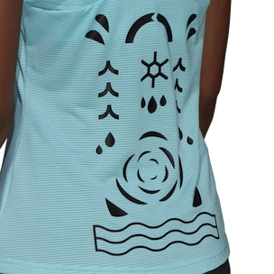 Dámské tričko adidas  Paris Y-Tank Primeblue Aqua M