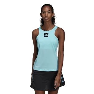 Dámské tričko adidas  Paris Y-Tank Primeblue Aqua M