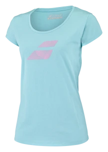 Dámské tričko Babolat  Exercise Flag Tee Women Angel Blue