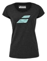 Dámské tričko Babolat  Exercise Flag Tee Women Black Heather L