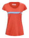 Dámské tričko Babolat  Exercise Stripes Tee Poppy Red S