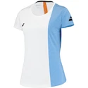 Dámské tričko Babolat  Play Cap Sleeve Top Women White/Blue Hthr