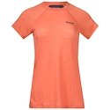 Dámské tričko Bergans  Floyen Wool Tee Orange XS