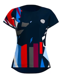 Dámské tričko BIDI BADU New York 2024 Capsleeve Dark Blue/Red