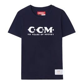 Dámské tričko CCM 125 Anniversary SS Tee Navy