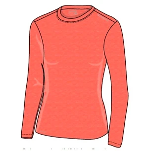 Dámské tričko Endurance  Sustainable X1 Elite LS Tee Salmon