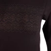 Dámské tričko Endurance  Yalia Seamless Wool Print LS Baselayer Dark Purple