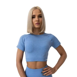 Dámské tričko GymBeam FLO CropTop Blue