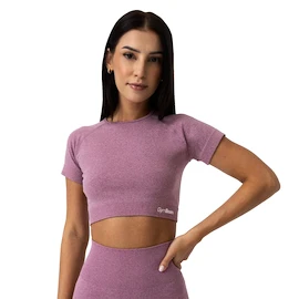 Dámské tričko GymBeam  FLO CropTop Violet