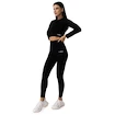 Dámské tričko GymBeam  FLO Ribbed CropTop Black