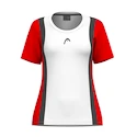 Dámské tričko Head  CLUB 25 TECH T-Shirt Women Red/White