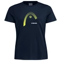 Dámské tričko Head  Club Lara T-Shirt Women Dark Blue/Yellow