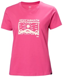 Dámské tričko Helly Hansen F2F Organic Cotton T-Shirt Cascadia Pink