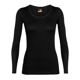 Dámské tričko Icebreaker Merino 200 Oasis LS Scoop Black