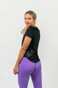 Dámské tričko Nebbia  FIT Activewear Functional T-shirt with Short Sleeves black