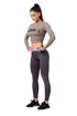 Dámské tričko Nebbia Hero Sporty Hero crop top long sleeve mocha