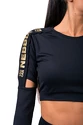 Dámské tričko Nebbia Honey Bunny Crop Top 821 black