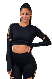 Dámské tričko Nebbia Honey Bunny Crop Top 821 black