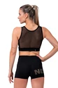 Dámské tričko Nebbia Intense Gold Mesh Mini Top 830 black