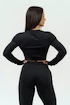 Dámské tričko Nebbia Intense Women's Long Sleeve Crop Top Perform 839 Black