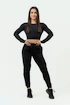 Dámské tričko Nebbia Intense Women's Long Sleeve Crop Top Perform 839 Black